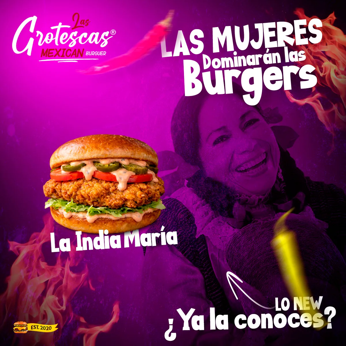 La India María — nueva burguer especial
